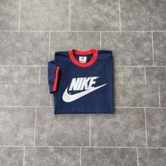 00's Nike ナイキ old リンガーTシャツ S/S ネイビー レッド