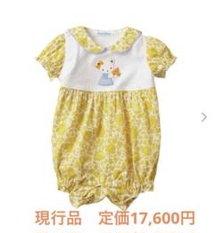 今ならほぼ即納！ ファミリア 新作 袖付きロンパス リバティ セーラー衿 ロンパース・カバーオール