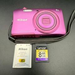 【美品】【スマホ転送OK】ニコン NIKON COOLPIX S3600 ピンク Nikon Coolpix S3600 Pink 8x Optical Zoom 20.1MP Digital