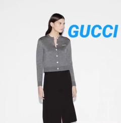 ❇️GUCCIグッチ正規24春夏新作グレーニットカーディガン - メルカリ