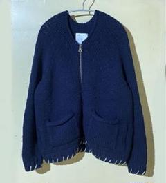 19AW ALONE COWICHAN KNIT NAVY SIZE 2