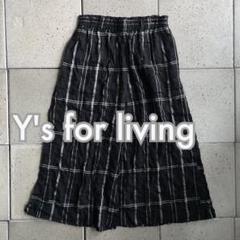 Y'S ワイズフォーリビング コットン ガウチョパンツ ワイド ブラック 黒 2025年最新】ワイズフォーリビング ガウチョパンツの人気