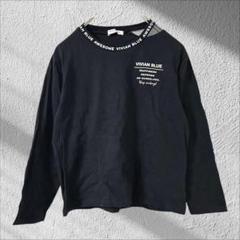 ビビアンブルー 長袖 アシンメトリー カットソー 綿100% ロンT ダンス