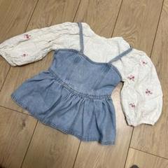 デニムフリルトップス キッズ用