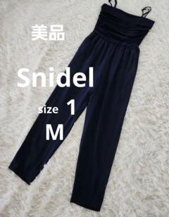 Snidel　スナイデル　オールインワン サロペット　ベアトップ　ネイビー