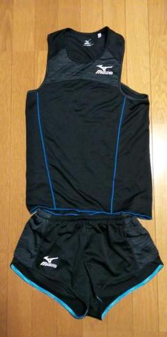ミズノ 上下セット ランニングパンツ ランニングシャツ L