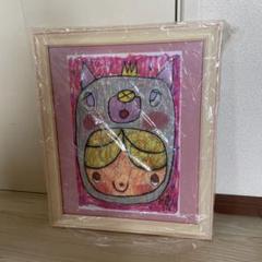 アリカワコウヘイ 原画 クレパス画 女の子 ねこ 猫 アリカワコウヘイ 原画 クレパス画 女の子 ねこ 猫 - メルカリ