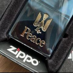 ピース　ジッポライター　未使用　懸賞　レア zippo ジッポライター PEACE ピース ブルーチタン 懸賞品 希少