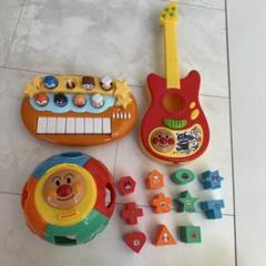 アンパンマン まとめ売り 楽器セット ピアノ、ギター 知恵遊び