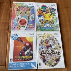 Wiiソフト4本セット｜太鼓・ポケモン・マリオ・ワリオ