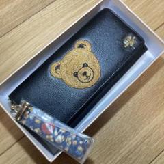 配送員設置 チビチママ様専用 ポール&ジョー PJA クマ刺繍 長財布 牛革 新品 小物