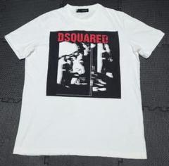 1405 DSQUARED2 キリスト プリント 半袖Tシャツ ダメージ加工 1405 DSQUARED2 キリスト プリント 半袖Tシャツ ダメージ加工
