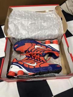 NIKE Shox シューズ オレンジ/ネイビー26cm
