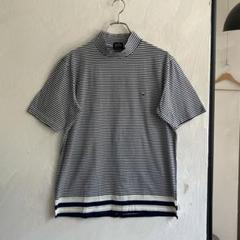美品 PEARLY GATES ボーダー モックネック カットソー Tシャツ
