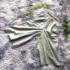 新タグ付き chocal rafine ワイドパンツ サイドポケット付き
