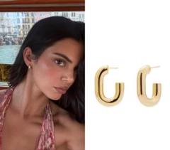 MÉGA Half Paper Clip Earrings ゴールドフープピアス MÉGA Half Paper Clip Earrings | Shopbop