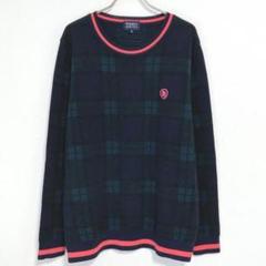 PEARLY GATES パーリーゲイツ　ウール　チェック　ニット　サイズ5