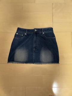 デニムミニスカート ダークブルー