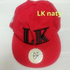 last kings naty メンズ　キャップ　帽子　赤　アメカジ　古着　ロゴ