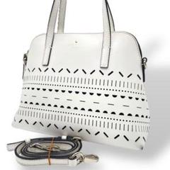 美品 kate spade ショルダーバッグ レザー ホワイト 2way