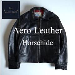 AERO LEATHER　ホースレザーシングルバイカージャケット　32サイズ　黒 楽天市場】エアロレザー AERO LEATHER ライダースジャケット