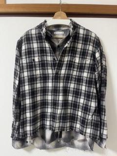 OLDPARK×MINEDENIM チェックレイヤードシャツ