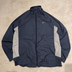 00's Nike ナイロンジャケット y2k 短丈 00s Y2K NIKE ナイキ 2wayナイロンジャケット ブラック テック