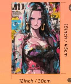 ONE PIECE、ワンピース、ハンコック、フィギュア、キャンパスポスター、額縁 Amazon.co.jp: ボア・ハンコック ワンピース 1 キャンバス