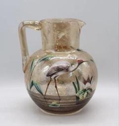 レア　1900年代　モーゼルガラス　エナメルガラス　ピッチャー　送料込み1216 レア 1900年代 モーゼルガラス エナメルガラス ピッチャー 送料