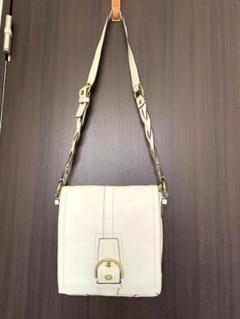 美品　 希少　COACH ハンドバッグ　トートバック　ショルダーバッグ　ホワイト コーチ(COACH) ホワイト ショルダーバッグ | 通販・人気
