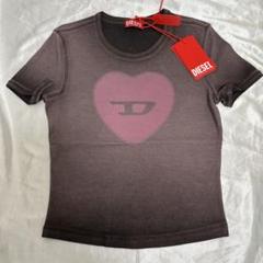 【新品未使用】DIESEL T-Ele ロゴTシャツ ハート XS レディース Tシャツ T-ELE（Tシャツ/カットソー）｜DIESEL
