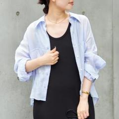 新品・タグ付！Plage RAMIE LYOCELL CROPPED シャツ Ｆ