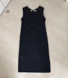 アンタイトル UNTITLED 黒 ロングワンピース 2 ストレッチ　夏用