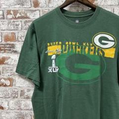 USA古着　NFL パッカーズ　ゲームシャツ　Tシャツ　ロゴ