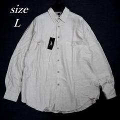 90s phiz フィズ シルク シャツ デットストック タグ付き カーキ L