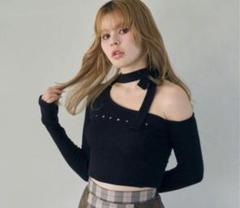 andmary Nana ribbon oneshoulder tops - メルカリ