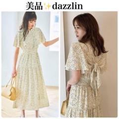 新品未使用　ダズリン　ワンピース　ドレス　結婚式　お呼ばれ イエロー dazzlin - 新品未使用 ダズリン ワンピース ドレス 結婚式
