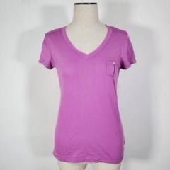 エディーバウアー レディース 半袖Tシャツ ピンク 紫 フィット かわいい XS