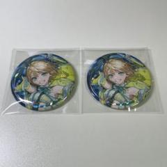 39culture 鏡音リン 缶バッジ party 2個/ココラボ 望月けい 39Culture 2023 トレーディング 大き目メタリック缶バッジ