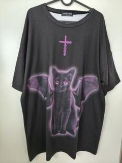 TRAVAS TOKYO 黒猫 グラフィック Tシャツ 半袖