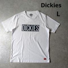 Dickies　プリントロゴtシャツ　ホワイト　Lサイズ