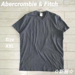 新品☆Abercrombie & Fitch☆Vネック半袖シャツ ヘラジカ刺繍