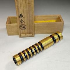 扇屋】北村葵春「垣菊蒔絵香合」共箱 幅 約7cm 高さ 約2cm 木製