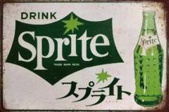 新品 ブリキ看板 スプライト レトロ ビンテージ ソーダ 看板