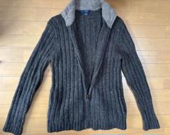 値下げ J.Crew リブ編み フルジップセーター Mens S