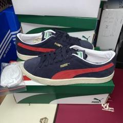 素敵でユニークな VTG SUEDE PUMA 送料込 未使用 紺/赤 メルカリ - 靴