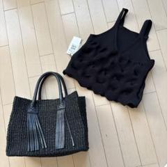 新品☆ブラックビスチェ♡送料込みのサムネイル