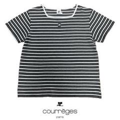 【美品】Courreges クレージュ ボーダーTシャツ 2025年最新】クレージュ 柄・デザイン：ボーダー レディース