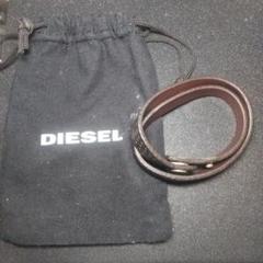 DIESEL レザー 二重巻きブレスレット リユース