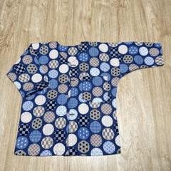丸柄模様鯉口シャツ サイズ100cm